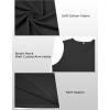 imageCOOFANDY Casual Sleeveless Shirts for Men Cotton V Neck Tank Tops Summer 2 Pack Workout Gym Muscle TeeBlack