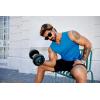 imageCOOFANDY Casual Sleeveless Shirts for Men Cotton V Neck Tank Tops Summer 2 Pack Workout Gym Muscle TeeBlackBlue