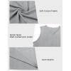 imageCOOFANDY Casual Sleeveless Shirts for Men Cotton V Neck Tank Tops Summer 2 Pack Workout Gym Muscle TeeLight Gray