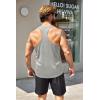 imageCOOFANDY Mens 3 Pack Workout Tank Tops Quick Dry Gym Sleeveless Muscle T Shirts Y Back Athlectic Tank Bodybuilding TopBlackArmy GreenLight Grey