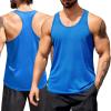 imageCOOFANDY Mens 3 Pack Workout Tank Tops Quick Dry Gym Sleeveless Muscle T Shirts Y Back Athlectic Tank Bodybuilding TopBlackBlueRed