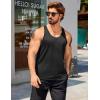 imageCOOFANDY Mens 3 Pack Workout Tank Tops Quick Dry Gym Sleeveless Muscle T Shirts Y Back Athlectic Tank Bodybuilding TopBlackBlueRed