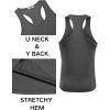 imageCOOFANDY Mens 3 Pack Workout Tank Tops Quick Dry Gym Sleeveless Muscle T Shirts Y Back Athlectic Tank Bodybuilding TopBlackDark GreyLight Grey