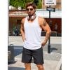 imageCOOFANDY Mens 3 Pack Workout Tank Tops Quick Dry Gym Sleeveless Muscle T Shirts Y Back Athlectic Tank Bodybuilding TopBlackWhiteLight Grey