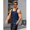 imageCOOFANDY Mens 3 Pack Workout Tank Tops Quick Dry Gym Sleeveless Muscle T Shirts Y Back Athlectic Tank Bodybuilding TopBlue VioletBlueArmy Green
