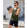 imageCOOFANDY Mens 3 Pack Workout Tank Tops Quick Dry Gym Sleeveless Muscle T Shirts Y Back Athlectic Tank Bodybuilding TopBlue VioletBlueArmy Green
