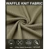 imageCOOFANDY Mens Casual Tank Tops 2 Pack Waffle Knit Sleeveless Shirt Breathable Tank Shirts Summer Muscle TeeBlackArmy Green