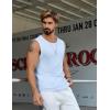 imageCOOFANDY Mens Casual Tank Tops 2 Pack Waffle Knit Sleeveless Shirt Breathable Tank Shirts Summer Muscle TeeLight Blue