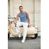 imageCOOFANDY Mens Casual Tank Tops Knit V Neck Sleeveless T Shirts 2 Pack Summer Beach Lightweight Muscle TeeBlue