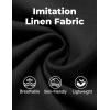 imageCOOFANDY Mens Sleeveless Button Down Beach Shirts Casual Summer Tank Tops Collared Imitation Linen Tank ShirtBlack