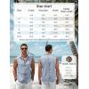 imageCOOFANDY Mens Sleeveless Button Down Beach Shirts Casual Summer Tank Tops Collared Imitation Linen Tank ShirtLight Denim Blue