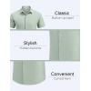 imageCOOFANDY Mens Sleeveless Button Down Beach Shirts Casual Summer Tank Tops Collared Imitation Linen Tank ShirtLight Green