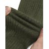 imageCOOFANDY Mens Stretch Muscle Tshirts Long Sleeve Knit Tees Casual Slim Fit Polo ShirtsArmy Green