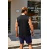imageCOOFANDY Mens Tank Top Cotton Workout Sleeveless Muscle T Shirts Casual Summer Tank ShirtsBlack1 Pcs