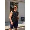 imageCOOFANDY Mens Tank Top Cotton Workout Sleeveless Muscle T Shirts Casual Summer Tank ShirtsBlack1 Pcs