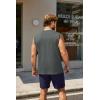imageCOOFANDY Mens Tank Top Cotton Workout Sleeveless Muscle T Shirts Casual Summer Tank ShirtsBlackDark Grey 2 Pcs