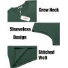 imageCOOFANDY Mens Tank Top Cotton Workout Sleeveless Muscle T Shirts Casual Summer Tank ShirtsBlackGreen 2 Pcs