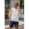 imageCOOFANDY Mens Tank Top Cotton Workout Sleeveless Muscle T Shirts Casual Summer Tank ShirtsBlackWhite 2 Pcs