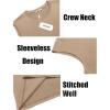 imageCOOFANDY Mens Tank Top Cotton Workout Sleeveless Muscle T Shirts Casual Summer Tank ShirtsKhaki1 Pcs