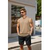 imageCOOFANDY Mens Tank Top Cotton Workout Sleeveless Muscle T Shirts Casual Summer Tank ShirtsKhaki1 Pcs