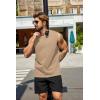 imageCOOFANDY Mens Tank Top Cotton Workout Sleeveless Muscle T Shirts Casual Summer Tank ShirtsKhaki1 Pcs