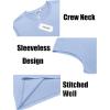 imageCOOFANDY Mens Tank Top Cotton Workout Sleeveless Muscle T Shirts Casual Summer Tank ShirtsLight Blue1 Pcs