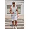 imageCOOFANDY Mens Tank Top Cotton Workout Sleeveless Muscle T Shirts Casual Summer Tank ShirtsLight Grey1 Pcs