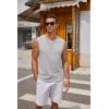 imageCOOFANDY Mens Tank Top Cotton Workout Sleeveless Muscle T Shirts Casual Summer Tank ShirtsLight Grey1 Pcs
