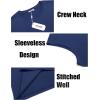 imageCOOFANDY Mens Tank Top Cotton Workout Sleeveless Muscle T Shirts Casual Summer Tank ShirtsNavy Blue1 Pcs
