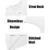 imageCOOFANDY Mens Tank Top Cotton Workout Sleeveless Muscle T Shirts Casual Summer Tank ShirtsWhite1 Pcs