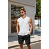 imageCOOFANDY Mens Tank Top Cotton Workout Sleeveless Muscle T Shirts Casual Summer Tank ShirtsWhite1 Pcs