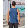 imageCOOFANDY Mens Tank Tops Summer Beach Sleeveless Muscle Shirts Casual Knit Tanks Workout Gym TeeBlue
