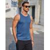 imageCOOFANDY Mens Tank Tops Summer Beach Sleeveless Muscle Shirts Casual Knit Tanks Workout Gym TeeBlue