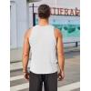imageCOOFANDY Mens Tank Tops Summer Beach Sleeveless Muscle Shirts Casual Knit Tanks Workout Gym TeeWhite