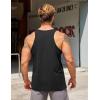 imageCOOFANDY Mens Workout Tank Tops 2 Pack Quick Dry YBack Gym Tank Muscle Training Athletic Sleeveless ShirtsBlack1pcs