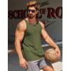 imageCOOFANDY Mens Workout Tank Tops 2 Pack Quick Dry YBack Gym Tank Muscle Training Athletic Sleeveless ShirtsBlackArmy Green2pcs