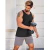 imageCOOFANDY Mens Workout Tank Tops 2 Pack Quick Dry YBack Gym Tank Muscle Training Athletic Sleeveless ShirtsBlackLight Blue2pcs