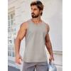 imageCOOFANDY Mens Workout Tank Tops 2 Pack Quick Dry YBack Gym Tank Muscle Training Athletic Sleeveless ShirtsBlackLight Grey2pcs