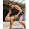 imageCOOFANDY Mens Workout Tank Tops 2 Pack Quick Dry YBack Gym Tank Muscle Training Athletic Sleeveless ShirtsBlackLight Grey2pcs