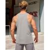 imageCOOFANDY Mens Workout Tank Tops 2 Pack Quick Dry YBack Gym Tank Muscle Training Athletic Sleeveless ShirtsBlackLight Grey2pcs
