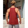 imageCOOFANDY Mens Workout Tank Tops 2 Pack Quick Dry YBack Gym Tank Muscle Training Athletic Sleeveless ShirtsBlackWine Red2pcs