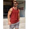 imageCOOFANDY Mens Workout Tank Tops 2 Pack Quick Dry YBack Gym Tank Muscle Training Athletic Sleeveless ShirtsBlackWine Red2pcs
