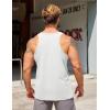 imageCOOFANDY Mens Workout Tank Tops 2 Pack Quick Dry YBack Gym Tank Muscle Training Athletic Sleeveless ShirtsWhite1pcs