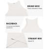 imageCOOFANDY Mens Workout Tank Tops 2 Pack Quick Dry YBack Gym Tank Muscle Training Athletic Sleeveless ShirtsWhite1pcs
