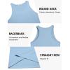 imageCOOFANDY Mens Workout Tank Tops 2 Pack Quick Dry YBack Gym Tank Muscle Training Athletic Sleeveless ShirtsWhiteLight Blue2pcs