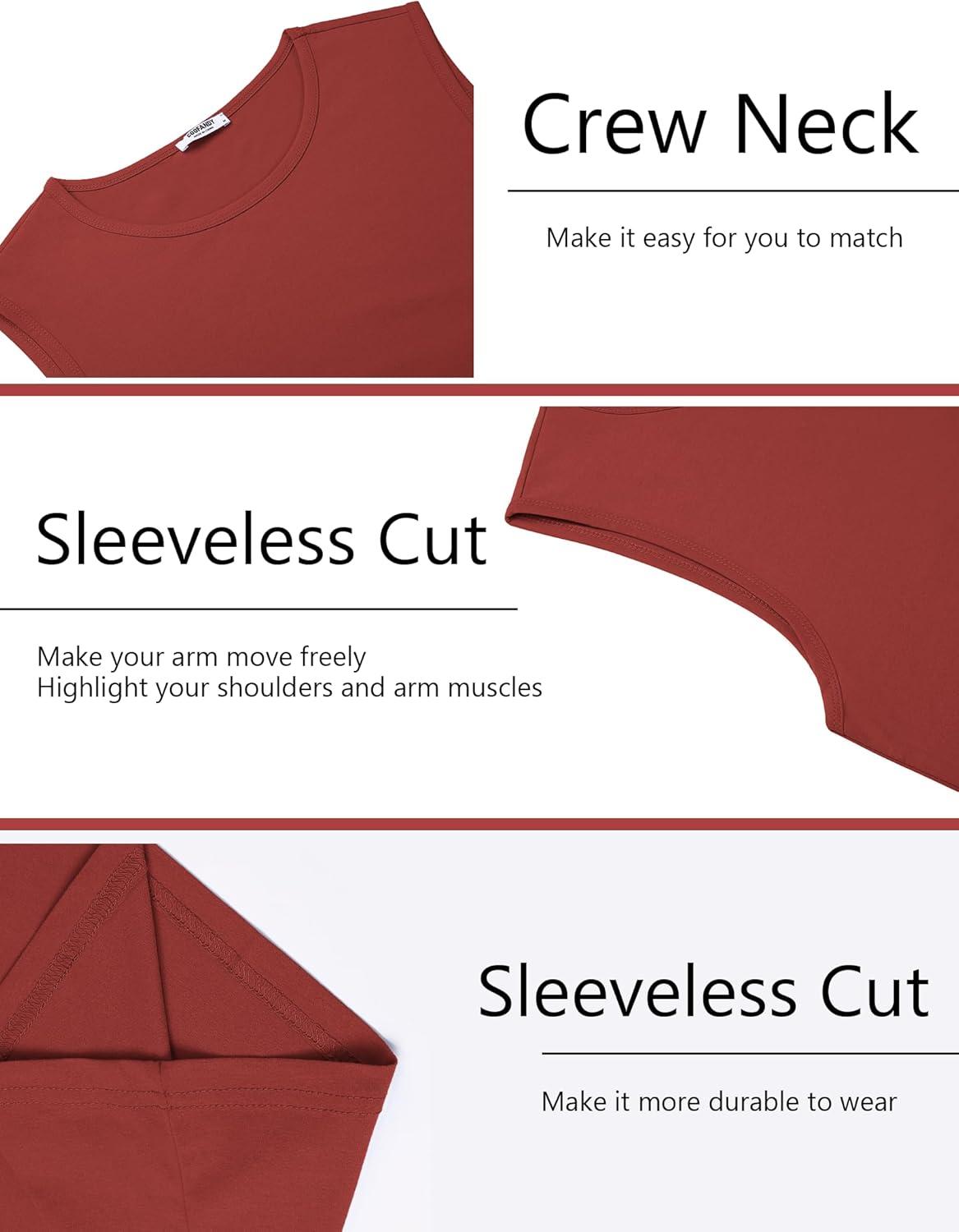imageCOOFANDY Mens Workout Tank Tops Pack Dry Fit Sleeveless Muscle Gym Shirts Stretch Bodybuilding TeeWine Red