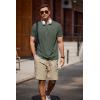 imageCOOFANDY Mens Crew Neck T Shirt Short Sleeve Casual Summer Basic Tee Muscle Slim Fit Workout TShirtArmy Green