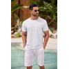 imageCOOFANDY Mens Crew Neck T Shirt Short Sleeve Casual Summer Basic Tee Muscle Slim Fit Workout TShirtBblackWhite2 Pack