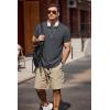 imageCOOFANDY Mens Crew Neck T Shirt Short Sleeve Casual Summer Basic Tee Muscle Slim Fit Workout TShirtDark Gray