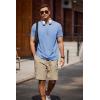 imageCOOFANDY Mens Crew Neck T Shirt Short Sleeve Casual Summer Basic Tee Muscle Slim Fit Workout TShirtLight Blue